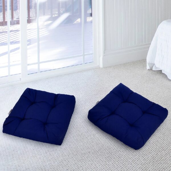 2 PCS 21'' x 21'' Patio Chair Seat Cushion Pads Indoor/Outdoor Turquoise
