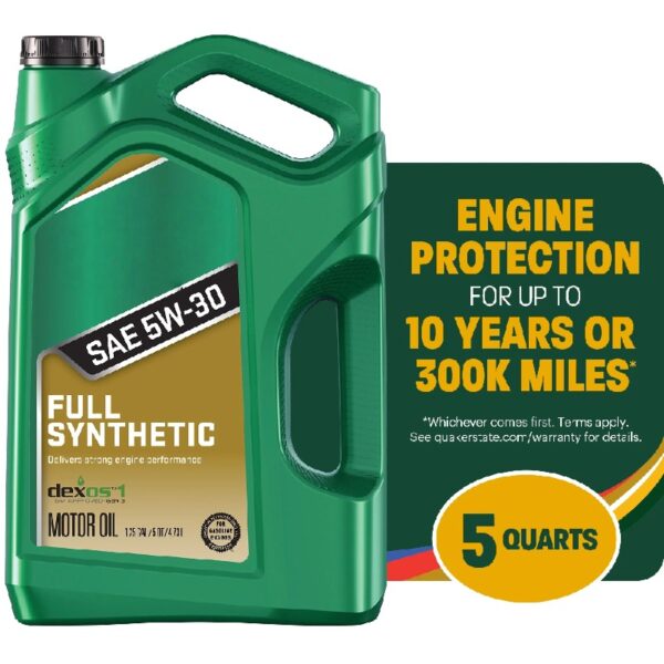 Full Synthetic 5W-30 Motor Oil, 5-Quart