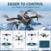 RC Mini Drone with Camera Kids Adults, Foldable 4K Quadcopter FPV Video HD Drones for Beginners, Christmas Gifts Toys for Kids Boys