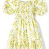 Mommy and Me Floral Ruffle Dress, Sizes XS-XXL