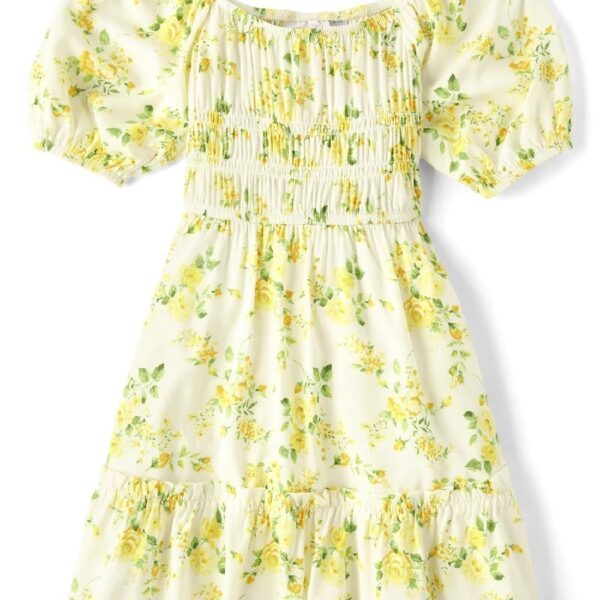 Mommy and Me Floral Ruffle Dress, Sizes XS-XXL