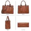 c76c1869a862419db451b32d017831a0 Women's 3Pcs Purse Handbag Shoulder Bag Tote Satchel Hobo Bag Briefcase Work Bag for Ladies