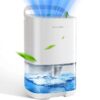 Dehumidifier 1000ML Ultra Quiet Portable Small Dehumidifiers for Home Bathroom Basements