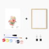 Handprints Flowers And Pumpkins Festival Posters Christmas Mother's Day Canvas Painting For Mom Or Grandparents Home Decor Gift