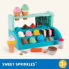 Sweet Sprinkles Ice Cream Plastic Set with 40+ Multicolor Pieces, Toddler and Preschool Play Food Toys