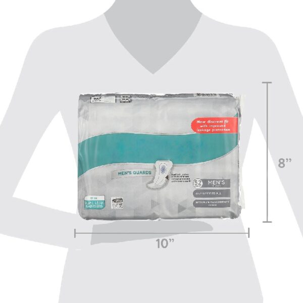 Men’s Guards, Maximum Absorbency, 104 Count (2 x 52 ct)