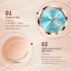 Women Watch Fashion Rose Gold Diamond Analog Quartz Female Watch for Women Luxury Dress Ladies Stainless Steel Luminous Waterproof Date Wrist Watches Green Dial