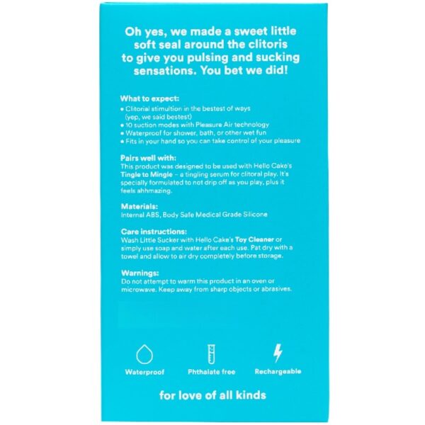 Little Sucker, Pulsating Rechargeable Intimate Suction Vibrator
