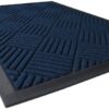 Front Door Mat Indoor and Outdoor Welcome Mat Rubber Backing Entrance Mat Easy Clean Patio Mat Heavy Duty Entryway Doormat for Front Back Doors, Laundry Rooms, Mudrooms 24''x35.4'' Brown