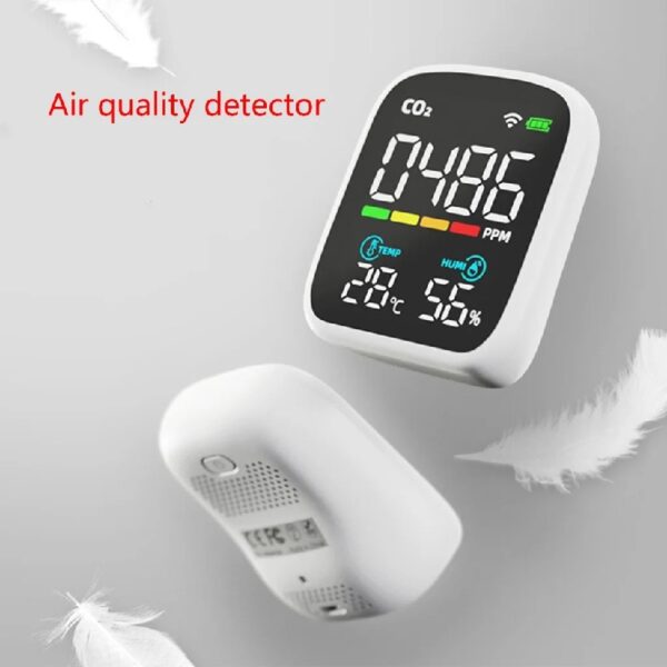 Air Quality Monitor Indoor Air Quality Meter Detects PM2.5 PM-1.0 PM10- HCHO