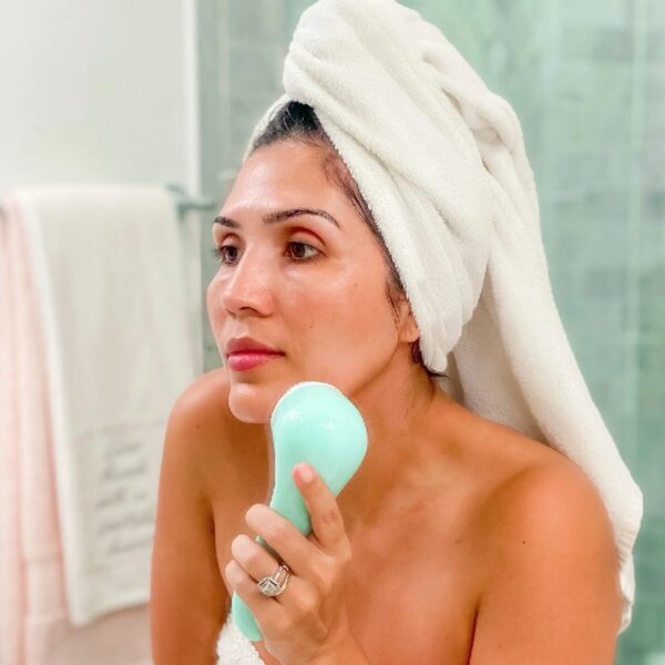 NOVA: Sonic Facial Cleansing, Exfoliating, Serum Infuser Device with Antimicrobial Brush Bristles