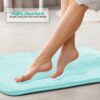 Nestl Set of 3 Absorbent Memory Foam Bath Mat Bathroom Rugs, Gray, Large 20
