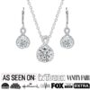 Cate & Chloe Alessandra 18k White Gold Plated Jewelry Set With Simulated Diamond Crystals for Women