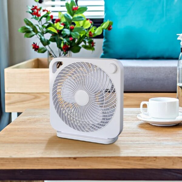 c9281faac53243078090b332018acc03 (2 pack) Mainstays 9-inch Box Indoor Comfort Personal AC Electric Fan, 3 Speeds, Black