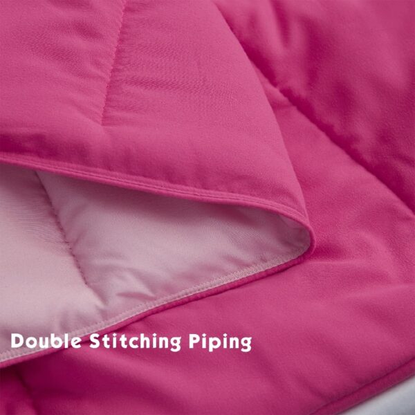 Light Weight Down Alternative Comforter Set, Queen, Green, Reversible