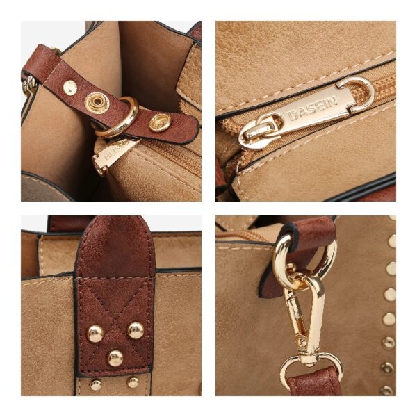 c9cd1ece261d4d749cdbb32d017c4bf7 Women's 3Pcs Purse Handbag Shoulder Bag Tote Satchel Hobo Bag Briefcase Work Bag for Ladies