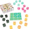 TENZI Party Pack Dice Game Bundle with 77 Ways to Play TENZI - A Fun, Fast Frenzy for The Whole Family - 6 Sets of 10 Colored Dice - Colors May Vary