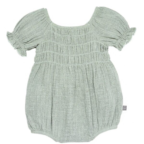 By Gerber Baby Girl Bubble Romper with Flutter Sleeves, Sizes 0/3 Months - 24 Months