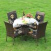 Outdoor Patio Cushion, Rocking Chair Cushion Set, Tufted Pads, Set of Upper and Lower with Ties Pack of 2 (2 Sets) - Back 21