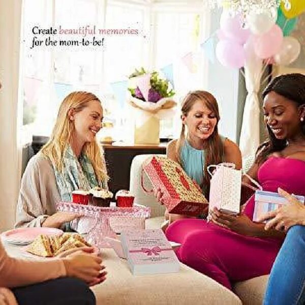 Dessie® 9 Girl Baby Shower Card Games Activity Kit with Pink Party Supplies & Decorations