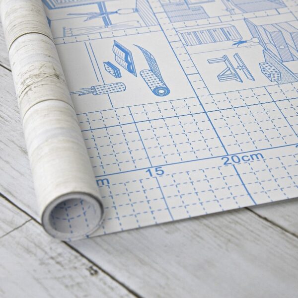 17.7-in x 511.8-in White Gray Wood Peel and Stick Wallpaper Self-Adhesive Removable Contact Paper for Kitchen Countertop Home Decoration Wall Covering Home Renovation