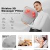 Boriwat Back and Neck Massager with Heat, 3D Deep Tissue Kneading, Shiatsu Back Massage Pillow for Mom Dad