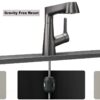 Faucet, Pull-Out, Spray Pattern, Lift, for Kitchen and Bathroom,Gray