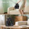 Space Heater and Fan Combo 2 in 1 Energy Efficient for Indoor Home Use Overheating Protection, Black
