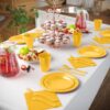 Exquisite 350 Piece Easter Plastic Disposable Party Plates & Dinnerware Combo Set