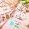 100 Pcs Mother's Day Crafts Color Your Own Cards Gifts from Kids 4 Styles 4 x 6 Inch Flower Heart Bear Elephant Love Mom Happy Mother's Day Postcards Greeting Activity DIY