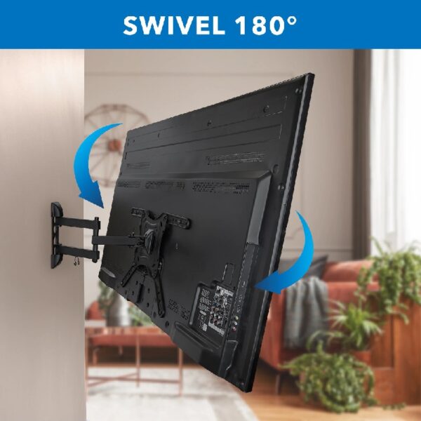 Full Motion TV Wall Mount with Swivel Arm for 28