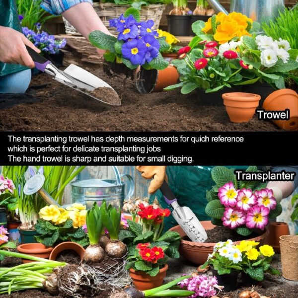 Heavy Duty Gardening Tools - 83-Piece Gardening Gifts for Women, Mom, Men - Durable, Ergonomic Garden Tool Set