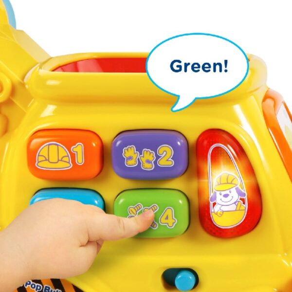 Pop-a-Balls Push & Pop Bulldozer with Accessories, Baby and Toddler Toys