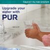 PLUS Faucet Mount Water Filtration System, Horizontal, Black/Chrome, PFM200B