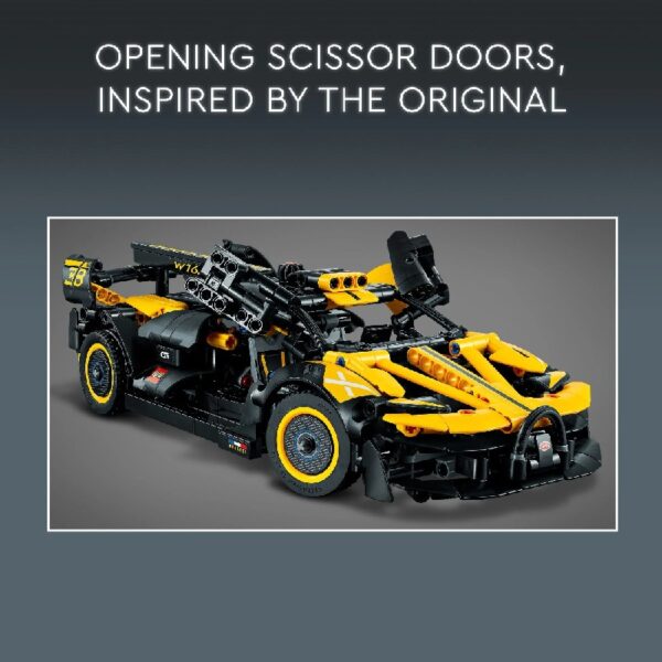 Technic Bugatti Bolide Race Car Model Building Set, Collectible Sports Car Toy, 42151