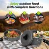13pcs Camping Cookware Set With Mini Stove, Aluminum Camping Cookware Kit, Folding Camping Cooking Set With Non-stick Pot Pan Teapot Storage Bag For Camping Backpacking Outdoor Cooking Picnic