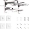 Towel Rack for Bathroom Towel Holder for Bathroom Wall Mounted,Black Towel Bar Storage
