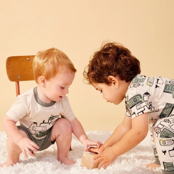 Baby & Toddler Boys 4Pc Short Sleeve Snug Fit Sleepwear, Size 9 Months-5T