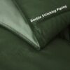 Light Weight Down Alternative Comforter Set, Queen, Green, Reversible