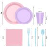 Exquisite 350 Piece Easter Plastic Disposable Party Plates & Dinnerware Combo Set