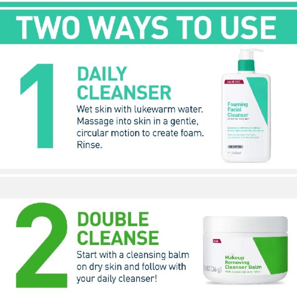 (2 pack) Foaming Facial Cleanser, Daily Face Wash for Normal to Oily Skin, 12 fl oz