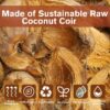 10lb of  100% Organic Coco Coir Bricks with Low EC and pH Balance High Expansion Coco Fiber for Herbs, Flowers,Plants Gardening Renewable Coconut Soil