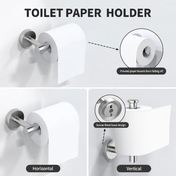 Bathroom Hardware Set, 7 Pieces Bathroom Accessories Set Includes 24