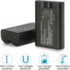 6040mAh 3.65V Rechargeable Ring Camera Replacement Battery Compatible with Ring Video Doorbell 2/3/4/3 Plus/, Spotlight Cam, Stick Up Cam(2 Pack)