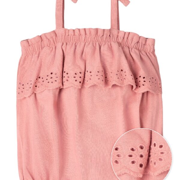 By Gerber Baby Girl Bubble Romper with Flutter Sleeves, Sizes 0/3 Months - 24 Months