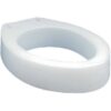 Raised Toilet Seat Elevator with Easy Installation, Adds 3.5 in Height, White, 300 lb Limit