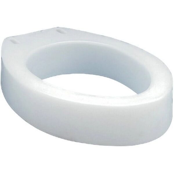 Raised Toilet Seat Elevator with Easy Installation, Adds 3.5 in Height, White, 300 lb Limit
