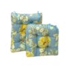 Outdoor Patio Cushion, Rocking Chair Cushion Set, Tufted Pads, Set of Upper and Lower with Ties Pack of 2 (2 Sets) - Back 21