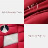 3 Pieces Bed in a Bag Comforter Set Duvet Insert,Reversible,Red/Black,Full Size Comforter Set-200GSM