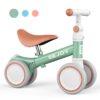 Baby Balance Bike, Toddler Baby Bicycle with 4 Wheels for 10-36 Months, Adjustable Handlebar Baby Outdoor Bike Riding Toy, First B-day Gift